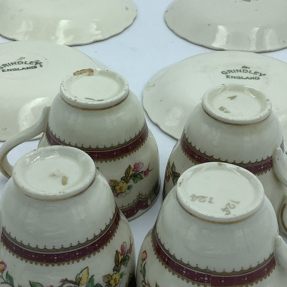 Vintage Grindley England Demitasse Coffee Set - Picture 15 of 16